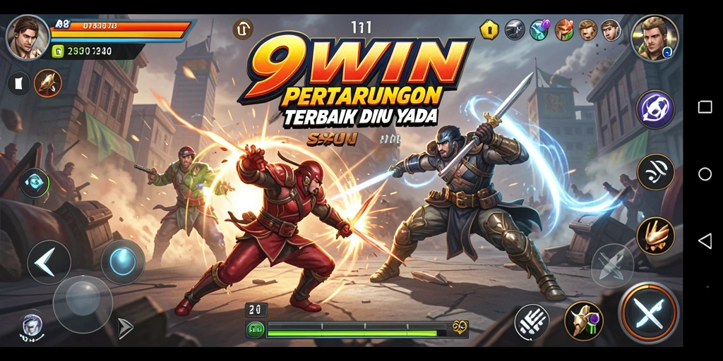 Tangkapan layar gameplay <strong>9WIN</strong> yang menunjukkan pertarungan mendebarkan.