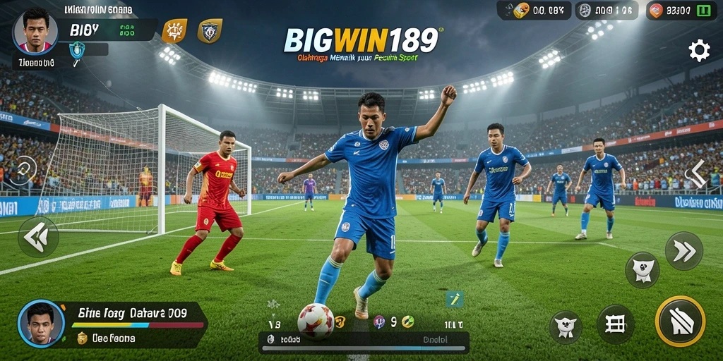 Screenshot menunjukkan gameplay intens dalam olahraga yang menantang.