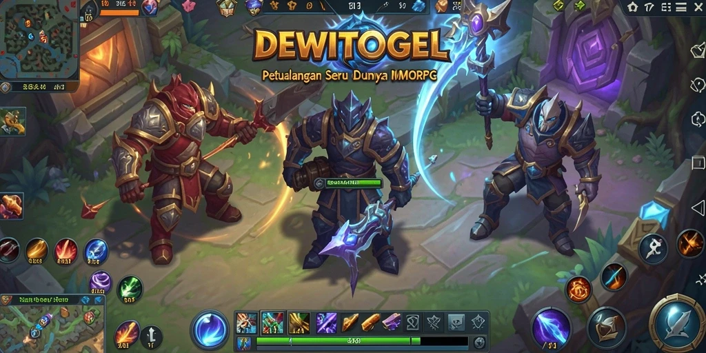 Screenshot DEWITOGEL menampilkan pertarungan dinamis dan grafik yang memukau.