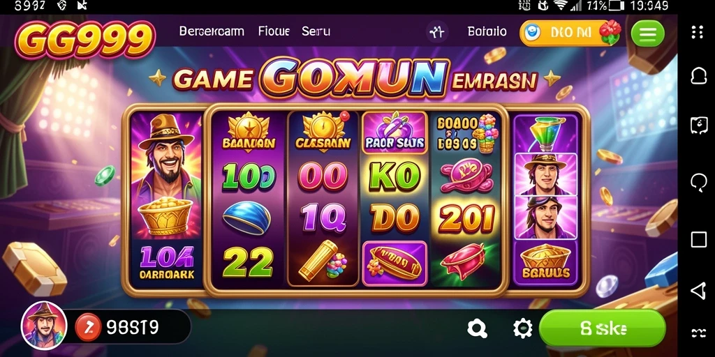 Tampilan gameplay GG999 yang penuh warna dan menarik.