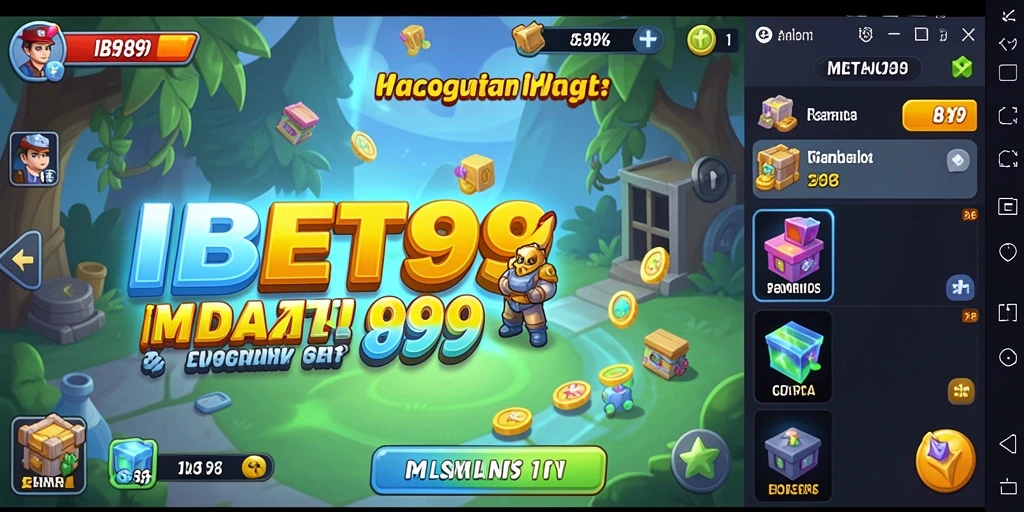 Screenshot permainan IBET899 menampilkan karakter yang berkembang dengan grafis menarik.