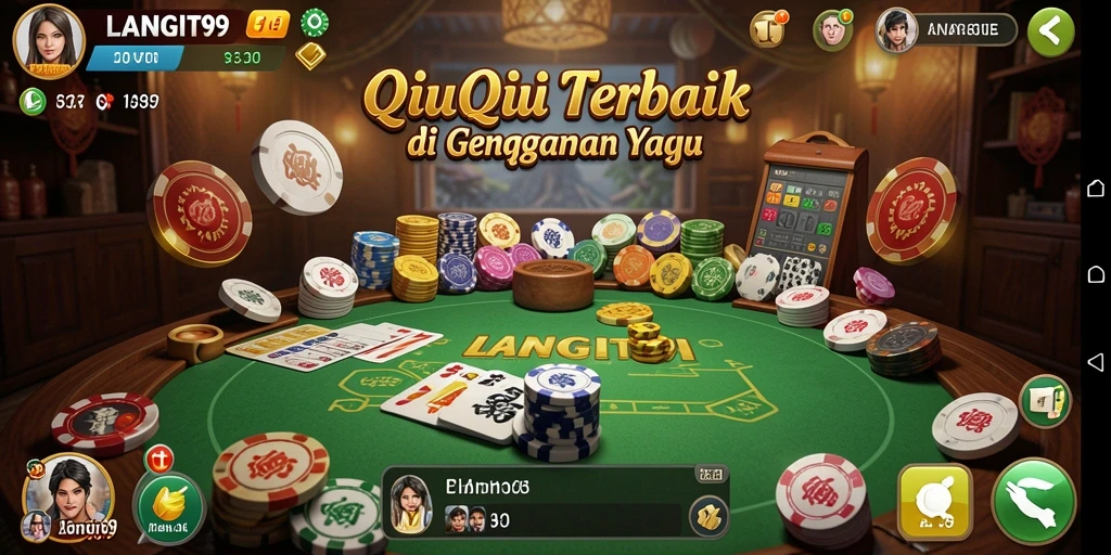 Tampilan unik gameplay QiuQiu di LANGIT99 yang menarik.