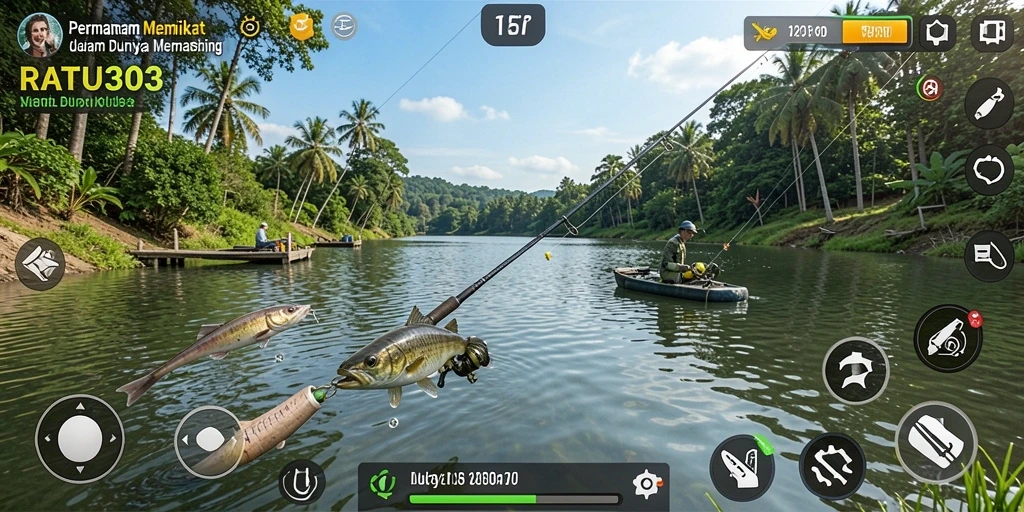 Gameplay memancing yang menarik dan penuh warna di RATU303.