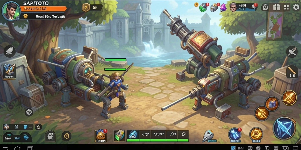 Tampilan gameplay <strong>SAPITOTO</strong> dengan strategi pertarungan yang mendebarkan.