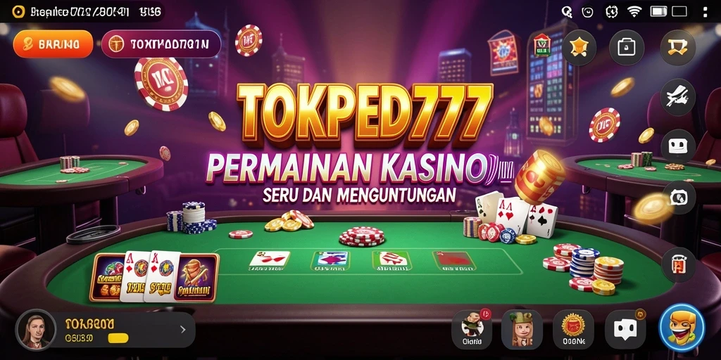 Tampilan gameplay menarik dari TOKPED777 untuk pengalaman Kasino.