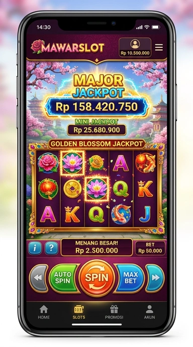 Tampilan utama aplikasi mawarslot yang intuitif dan mudah digunakan.